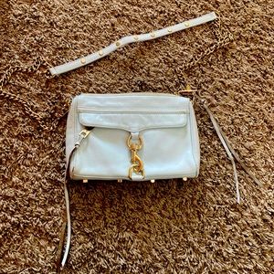 Rebecca Minkoff Crossbody 100% genuine Leather light powder blue